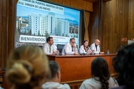 Momento de la inauguración de las Jornadas de puertas abiertas.