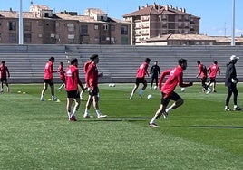 Un momento del entrenamiento.