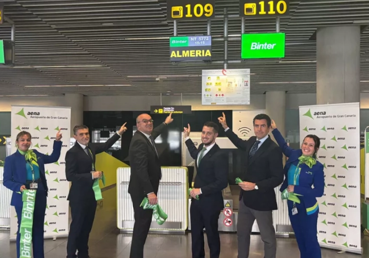 El Aeropuerto de Almería inaugura su nueva ruta directa con Gran Canaria