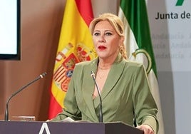 Carolina España, consejera de Hacienda y portavoz de la Junta. Francisco J. Olmo /