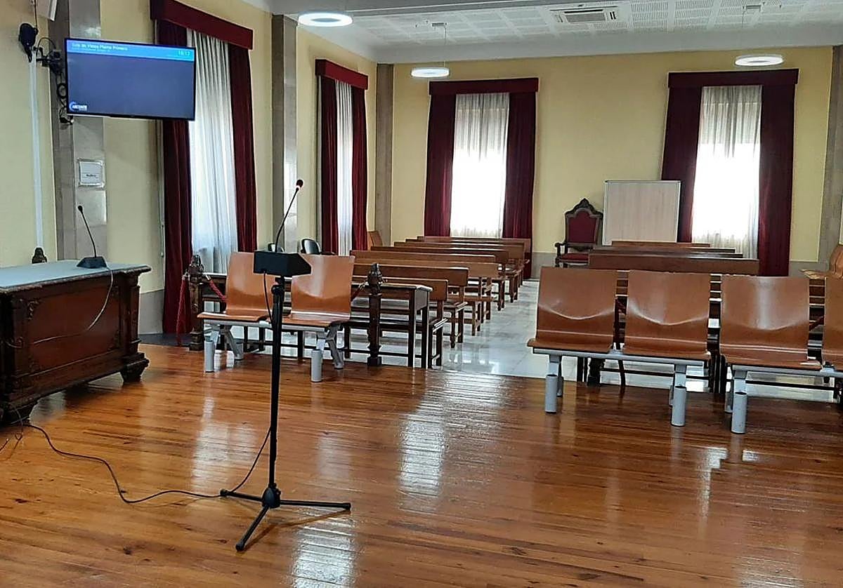 Sala de vistas de la Audiencia en Jaén.