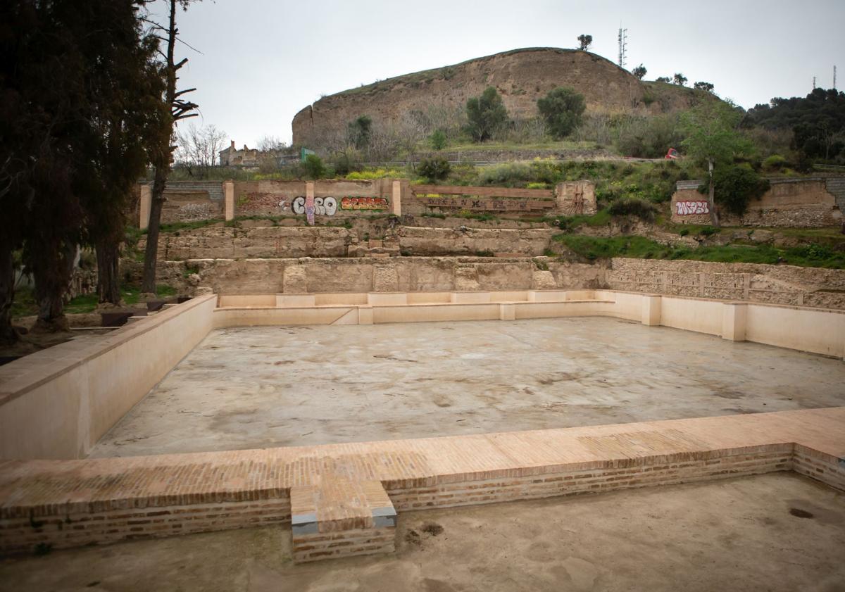 Imagen principal - Primera fase de restauración del Albercón de Cartuja. 