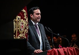 José Ángel Vázquez durante su pregón.