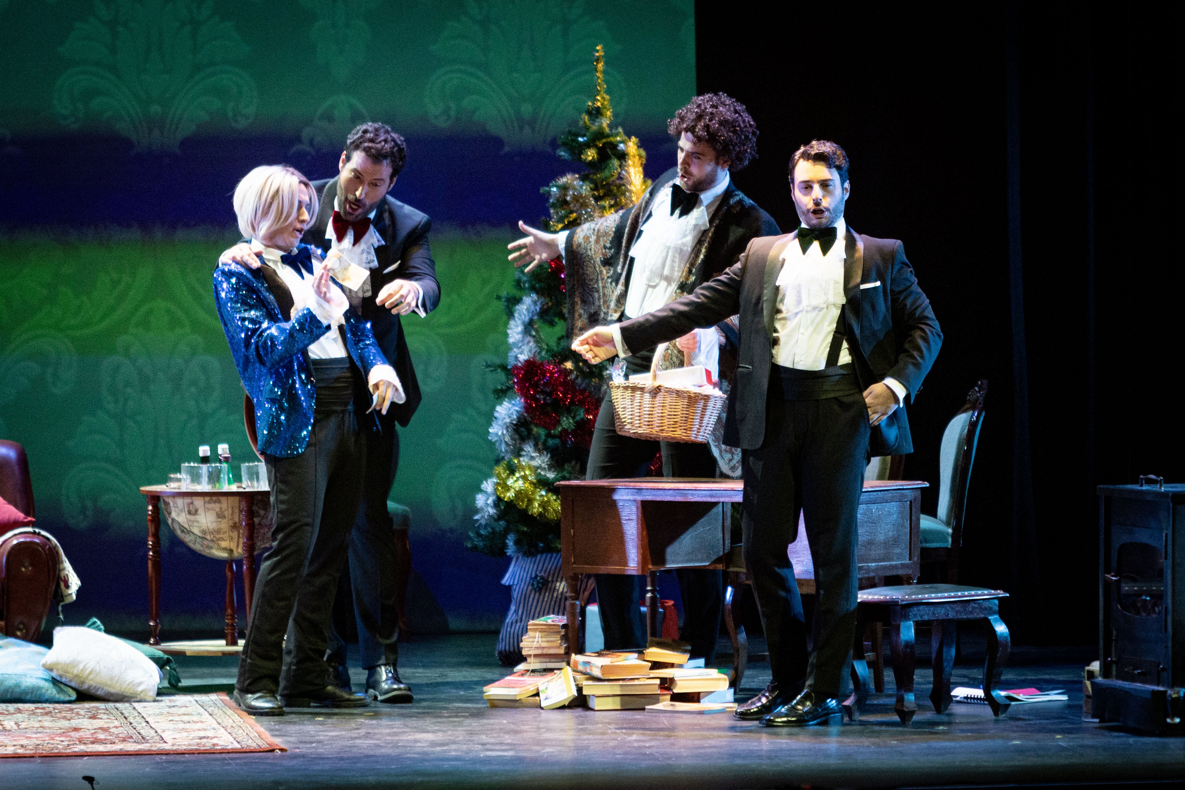 Momento del estreno de anoche.