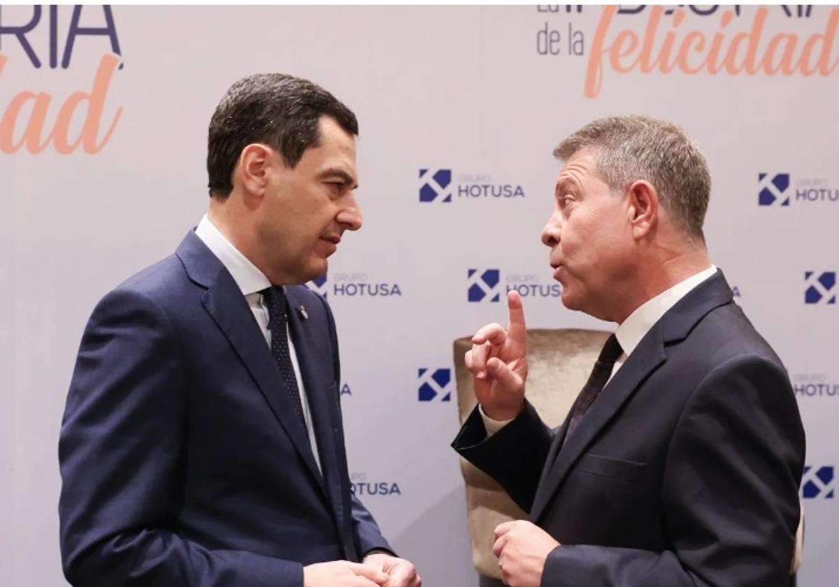 Juanma Moreno y García Page vuelven a exhibir sintonía y reivindican el bipartidismo