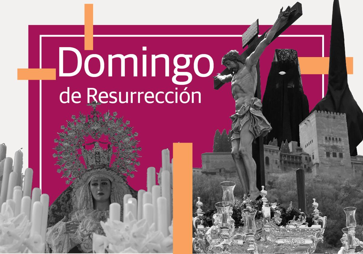 Horario y recorrido de todas las procesiones el Domingo de Resurrección en la Semana Santa de Granada
