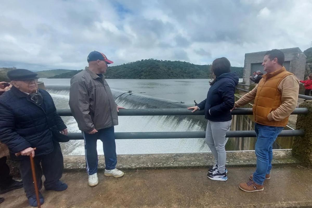 Embalse del Rumblar durante las lluvias del mes de marzo.