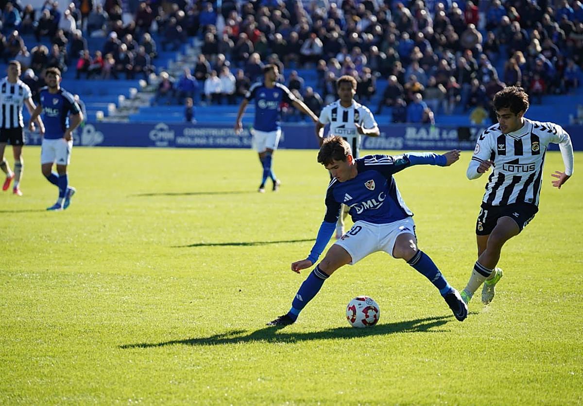 Los mineros se impusieron por 1-0 en la primera vuelta a La Balona.