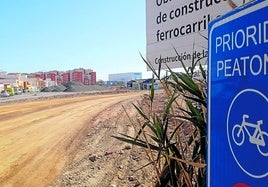 Las obras del soterramiento de Almería allanan el nuevo paso junto al Estadio