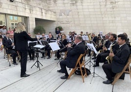 Actuación de la Banda de Música, en una imagen de archivo.