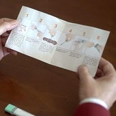 Instrucciones de una prueba de cribado de cáncer de colon.