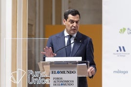 El presidente de la Junta de Andalucía, Juanma Moreno.