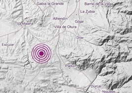 Terremoto registrado este martes en Padul