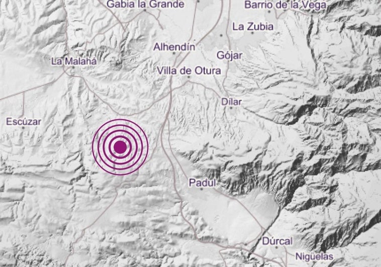 Sentido un terremoto de magnitud 2.3 en Granada