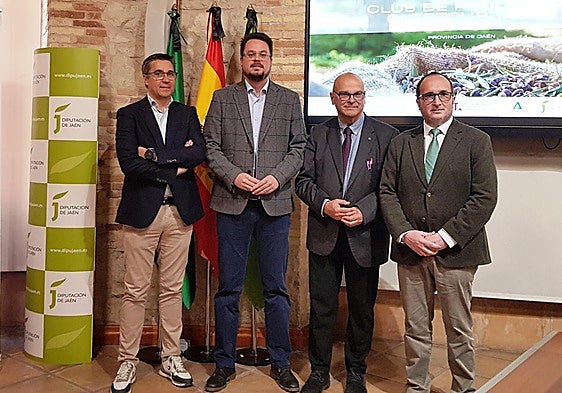 Presentación del club, con Francisco Javier Lozano y Alberto Galloso.