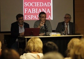 Eduardo Madina, durante su intervención este viernes en el Palacio de la Madraza.