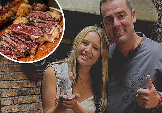 La cantante granadina junto a Sergio Lara 'El Cangrejo'.