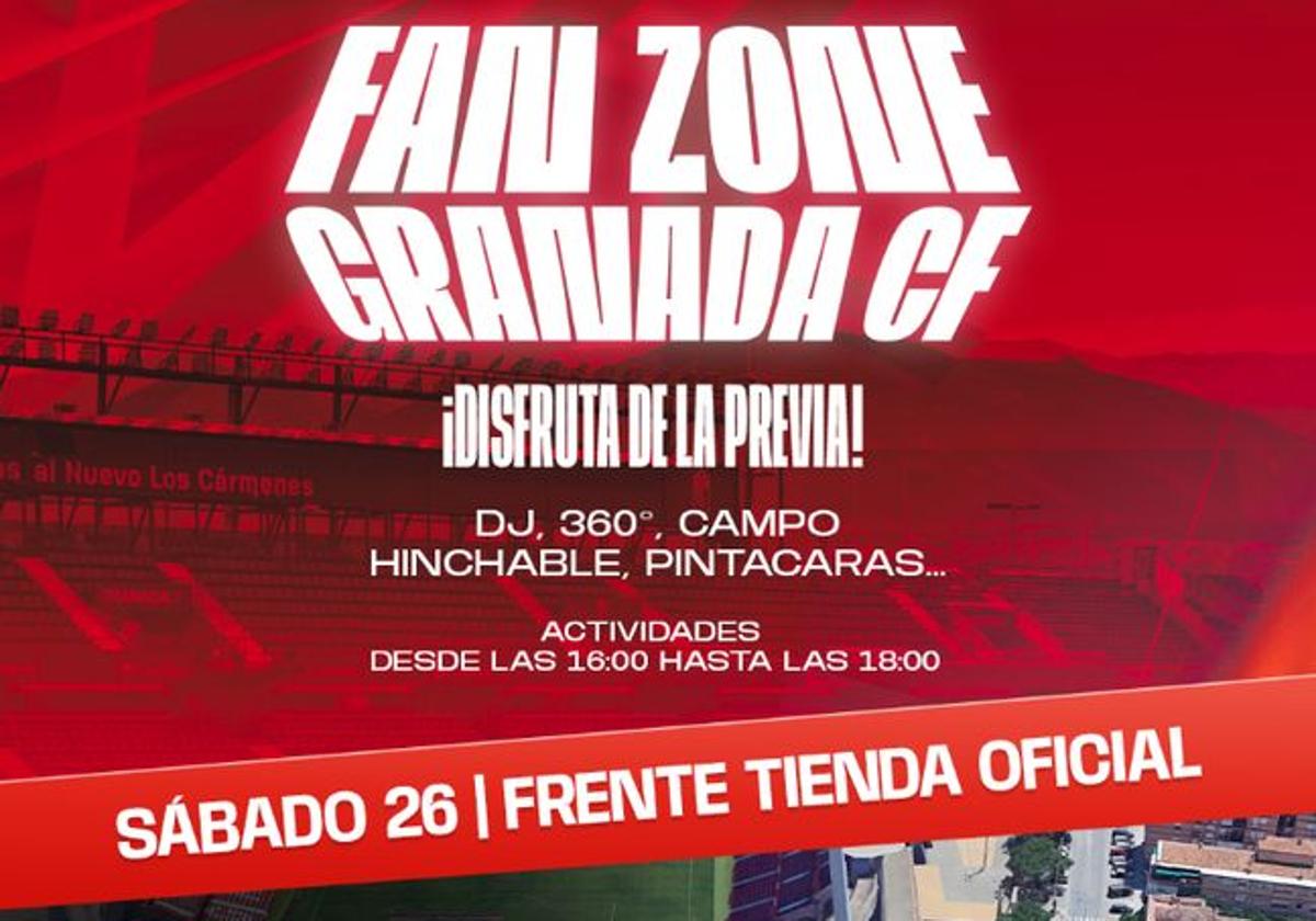 El Granada habilita una 'fan zone' en la previa del partido ante el Elche