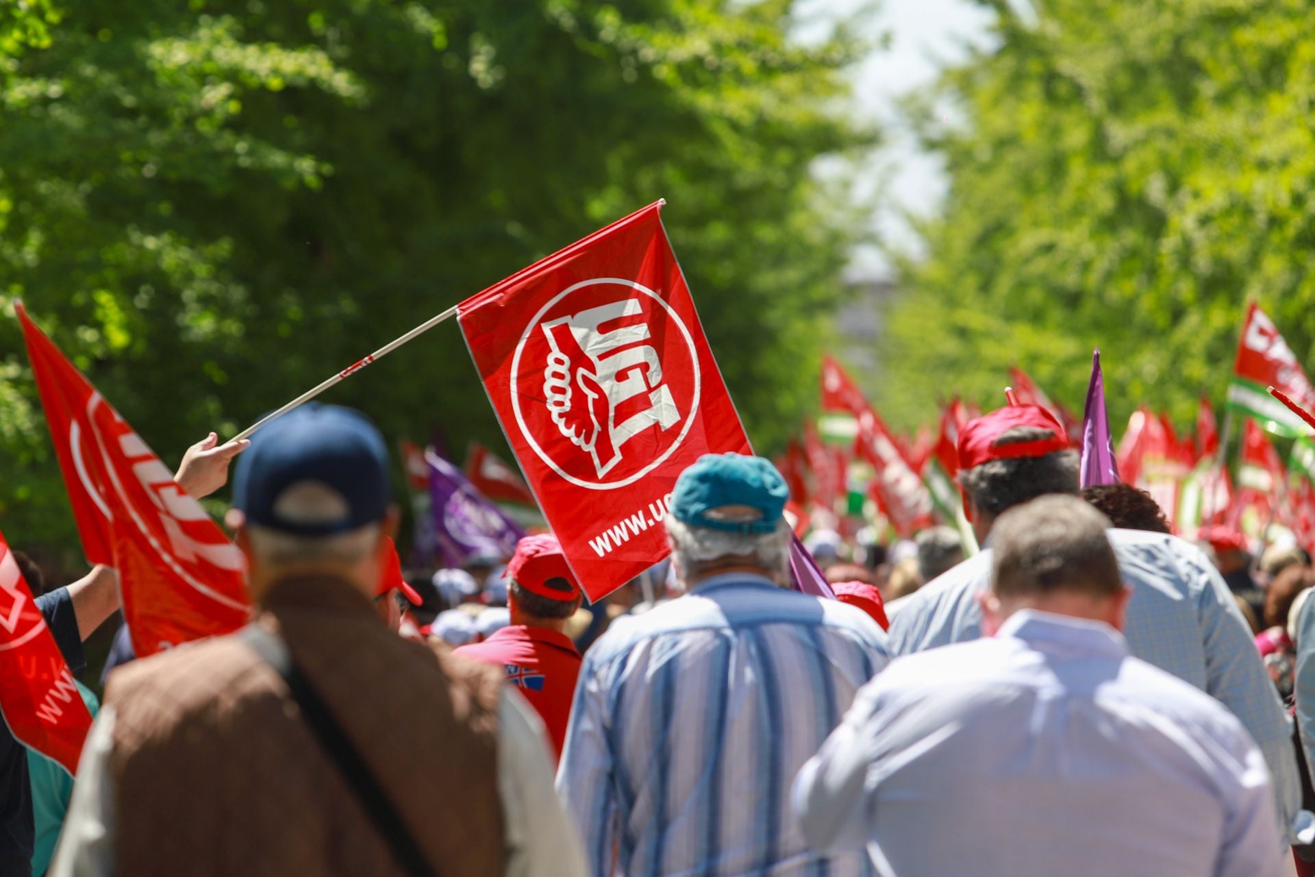 La imágenes de la marcha en Granada por la reducción de la jornada laboral