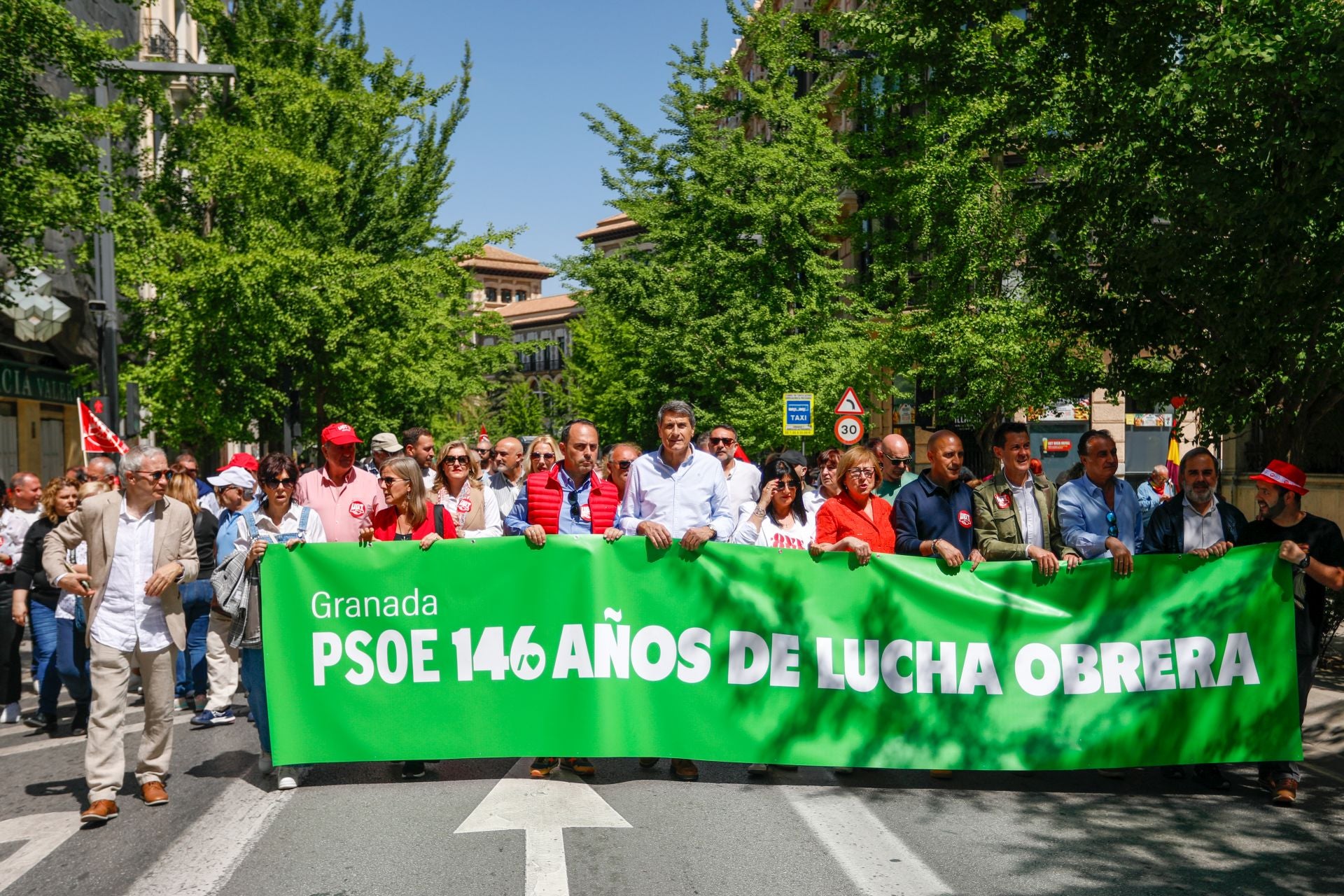 La imágenes de la marcha en Granada por la reducción de la jornada laboral