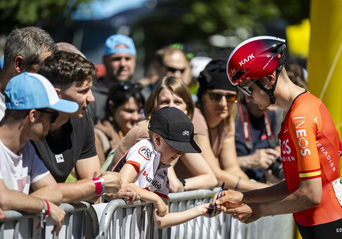 Rodríguez llega a meta con el grupo de los favoritos en la tercera etapa del tour de romandía | ideal