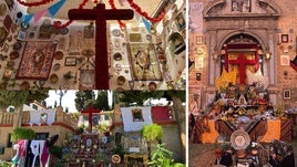 Cruces premiadas de varias cofradías de Granada