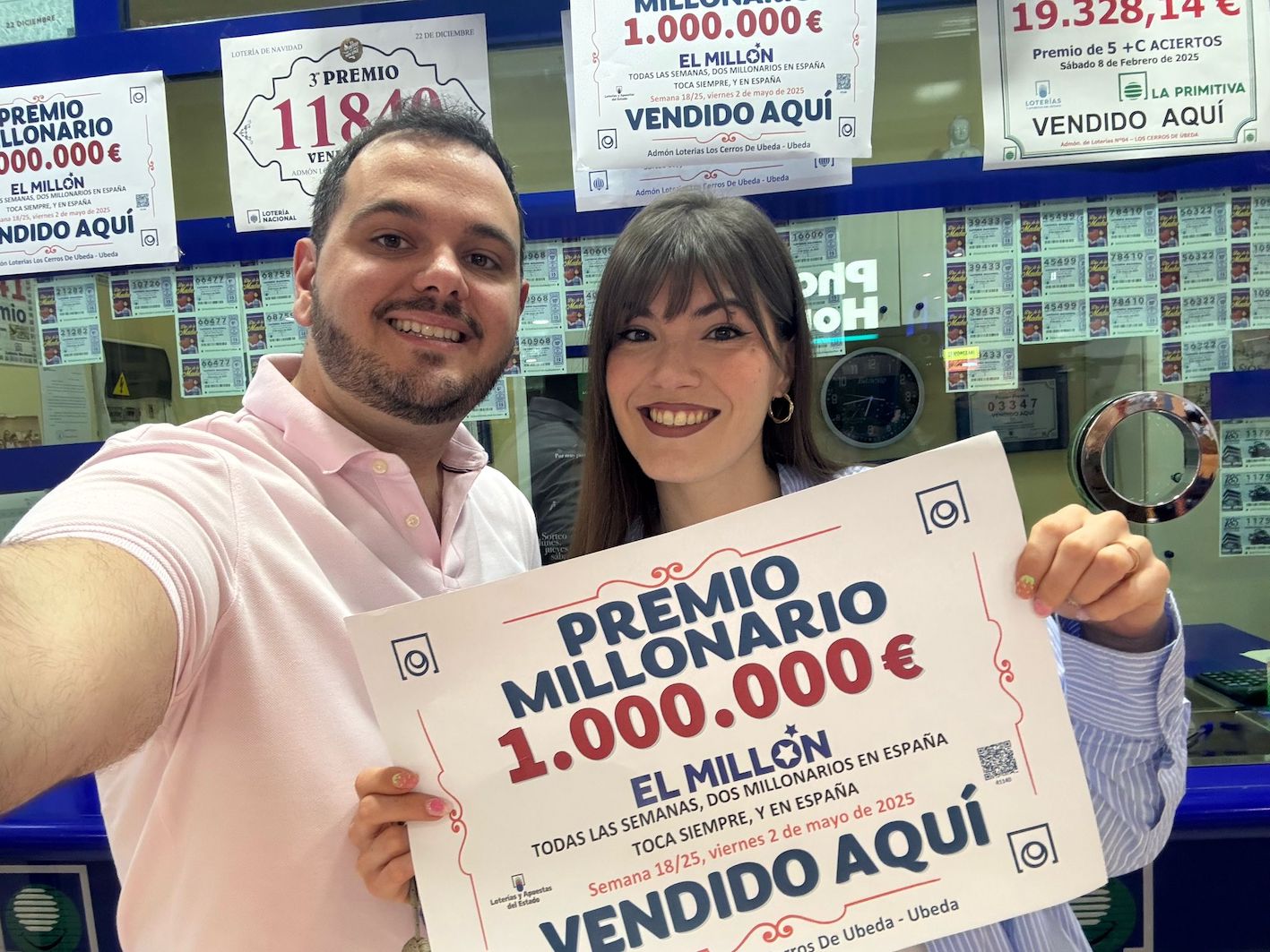 El sorteo del Euromillones deja en Úbeda su premio del Millón