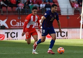 Sergio Arribas, en tareas defensivas.