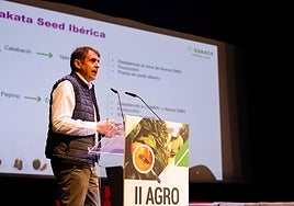 José Carlos Roldán, product promoter de tomates de Sakata.