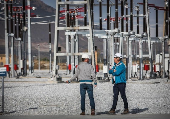 La subestación de Baza, que se inauguró en 2022, tras 16 años de retrasos.