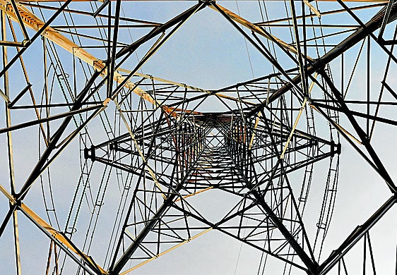 Torre de alta tensión.