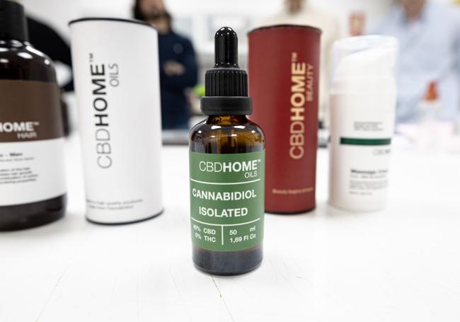 Algunos productos de CBD Home.