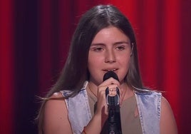 Celia Ortega en La Voz Kids.