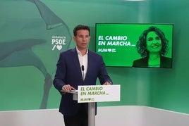El portavoz de la Ejecutiva de los socialistas andaluces, Francisco Cuenca.