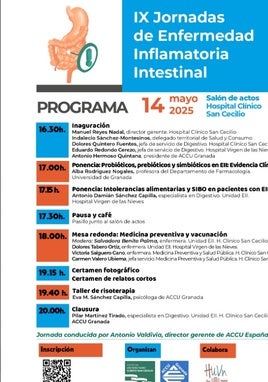 El Hospital Clínico San Cecilio acoge las IX Jornadas de Enfermedad Inflamatoria Intestinal