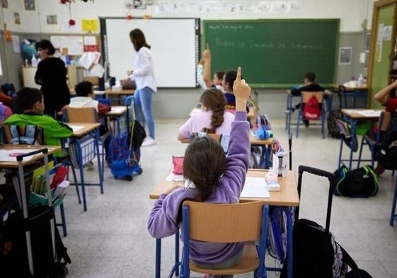 Alumnos en el aula.