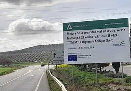 Imagen de la carretera A-311.