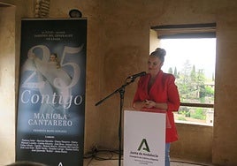 Mariola Cantarero, durante el acto de presentación.