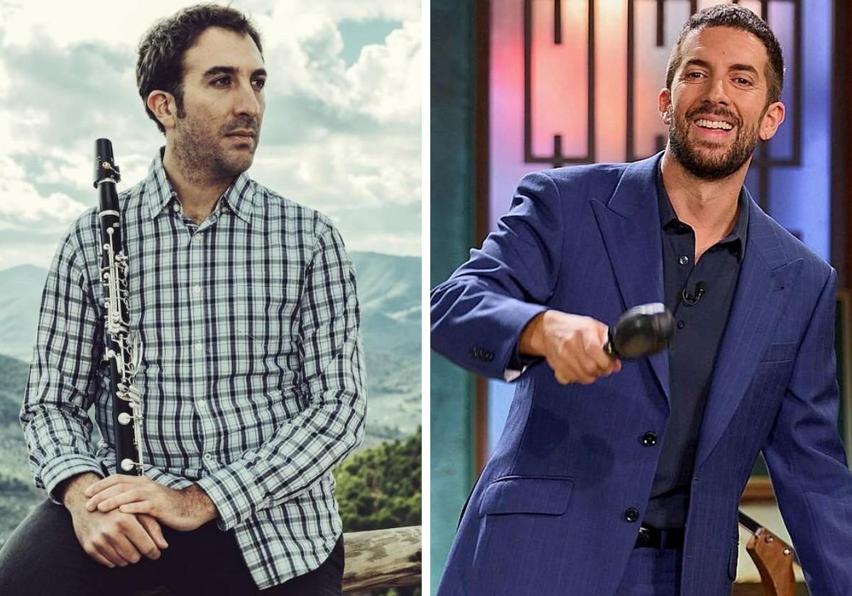Daniel Broncano (izquierda), hermano de David Broncano (derecha) y organizador del Festival Música en Segura.