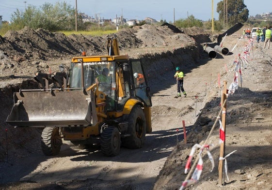 Imagen de archivo de las obras del primer tramo.