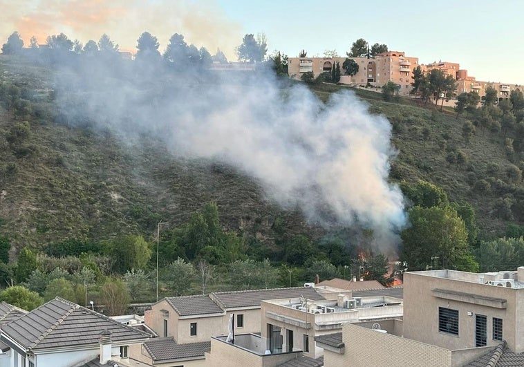 Fuego en la Fuente de la Bicha