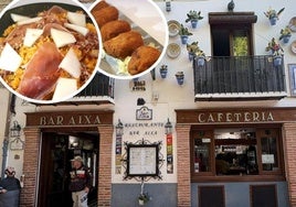Fachada del Bar Aixa, ubicado en la Plaza Larga del Albaicín.