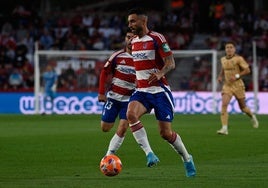 Borja Bastón, ante el Eibar.