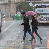 Lluvia sobre Granada.