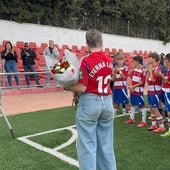 Homenaje a Yolanda Ariza por parte del Alevín A del Granada