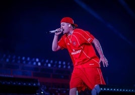 Saiko durante un concierto en Granada.
