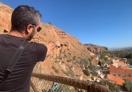 Ladera en la que se producen los desprendimientos