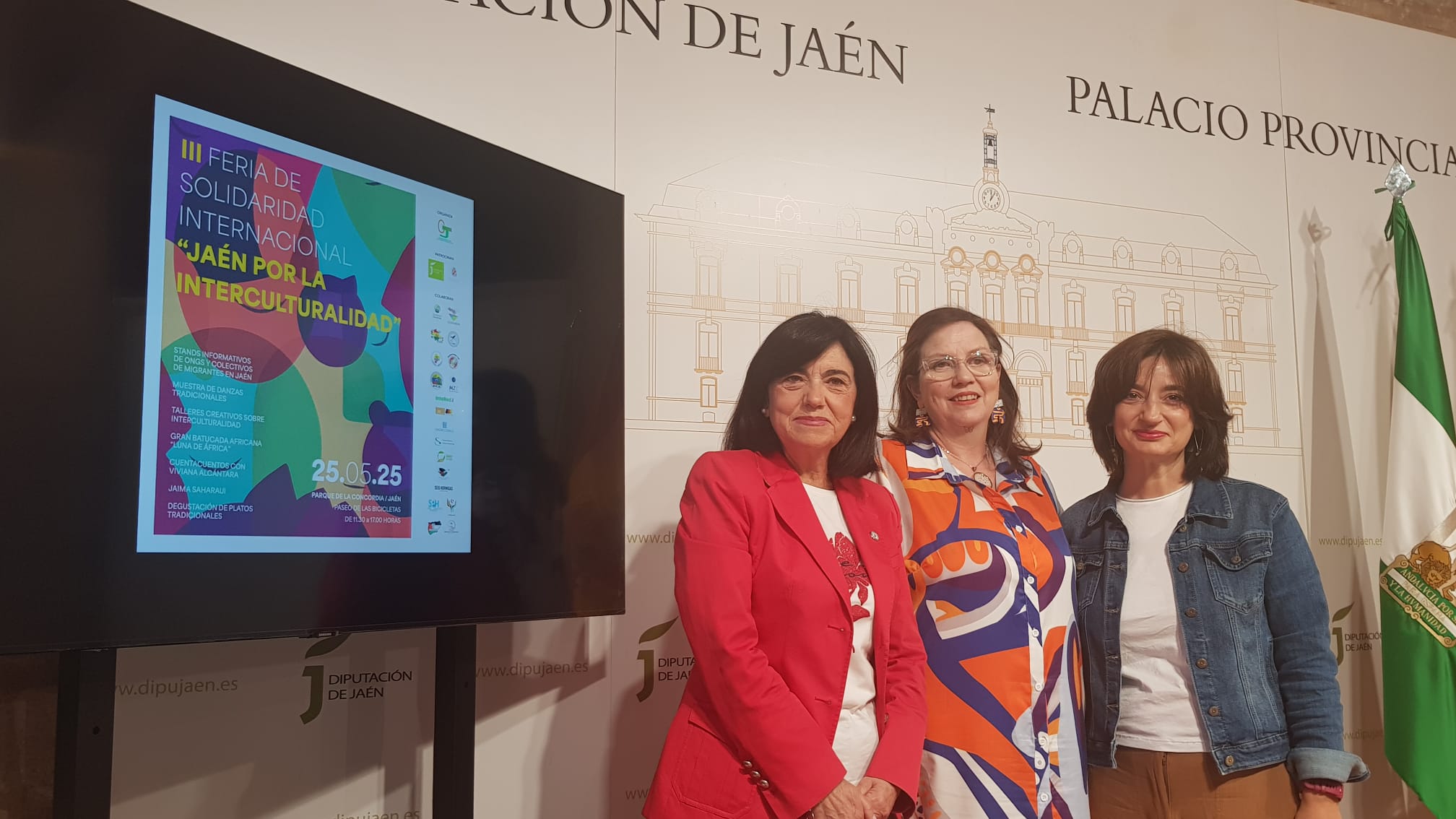 Francisca Medina, Franma Ruiz y Eva Funes.