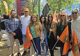 Jesús Cózar en la manifestación en Madrid.