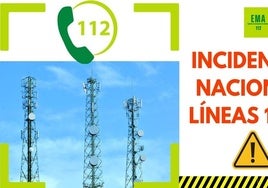 El 112 Andalucía, afectado por la caída general de Telefónica